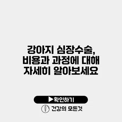 강아지 심장수술, 비용과 과정에 대해 자세히 알아보세요