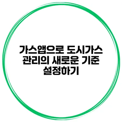 가스앱으로 도시가스 관리의 새로운 기준 설정하기