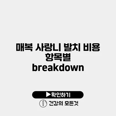 매복 사랑니 발치 비용 항목별 breakdown