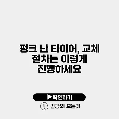 펑크 난 타이어, 교체 절차는 이렇게 진행하세요